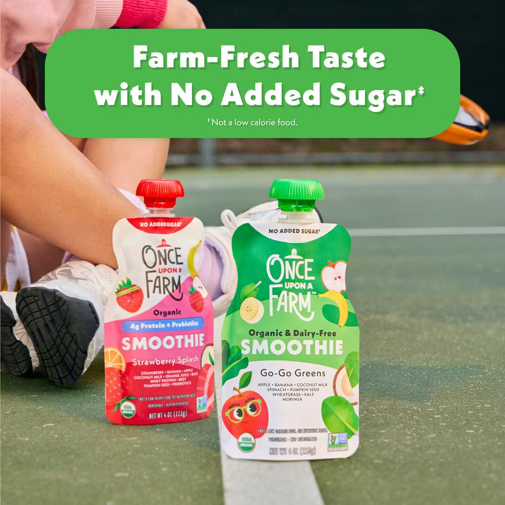 Go-Go Greens Organic Dairy-Free Kids' Smoothie - 4oz Pouch - Image 9