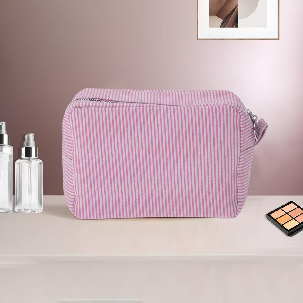 Large Striped Pattern Makeup Bag 1Pc - Image 43