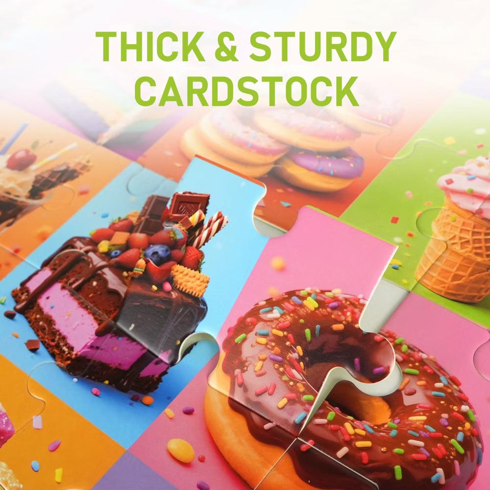 42 Piece Dessert Floor Jigsaw Puzzles for Kids 3-6, 27.5"x19.5" - Image 7