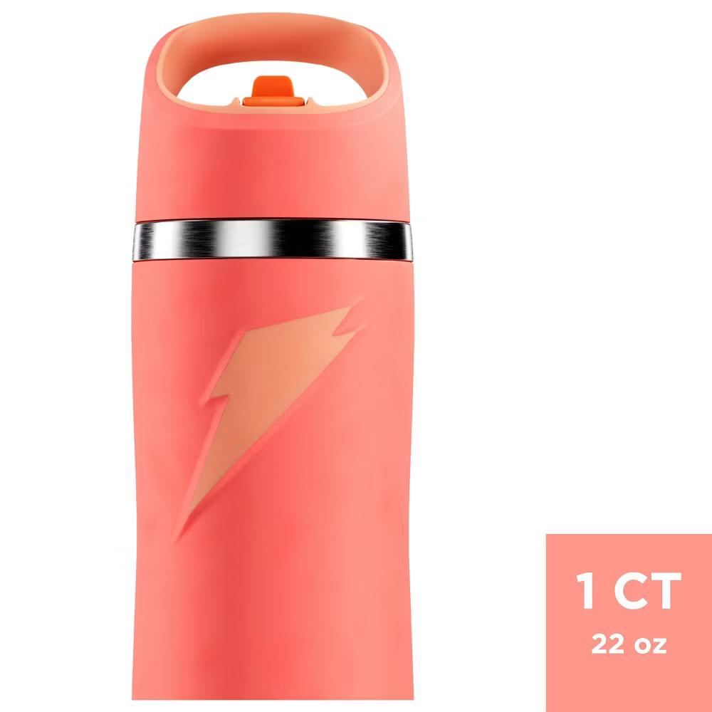 Gatorade 22oz Stainless Steel Water Bottle with Straw - Image 11