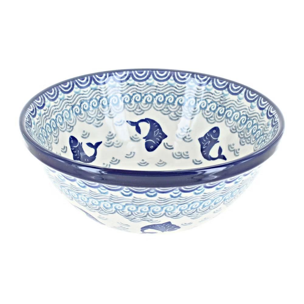 Blue Rose Polish Pottery Ceramika Artystyczna Cereal Bowl - Image 36