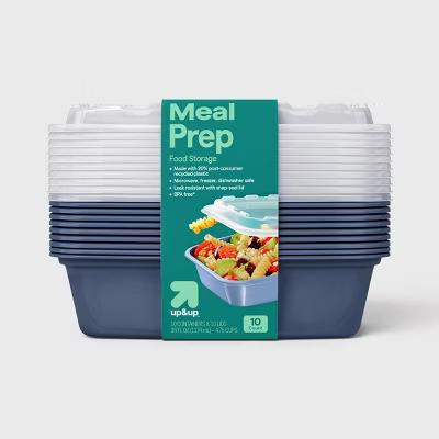 38oz 20pc Meal Prep Food Storage Containers - Rectangle - 4.75 cup single compartment - 10pk - Image 3