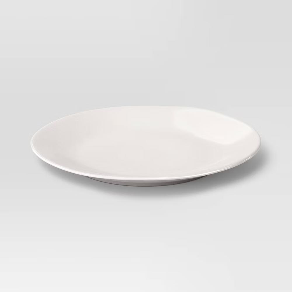 10" Stoneware Aralia Dinner Plate Sour Cream - Image 2