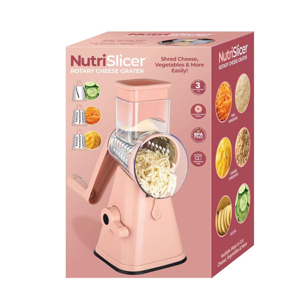 NutriSlicer Vegetable Slicer Cheese Grater Potato Slicer Salad Chopper with Suction Base - Image 25