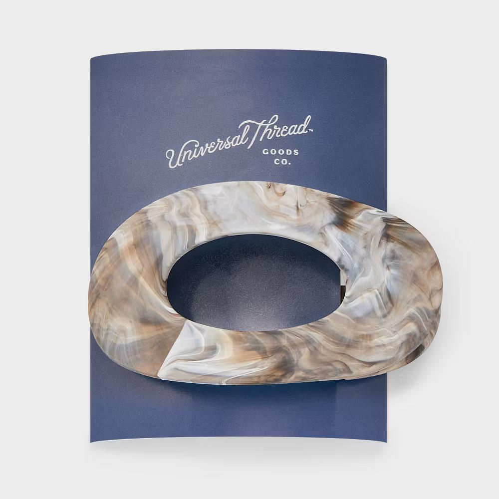 Marble Oval Shovel Hair Clip - Image 11