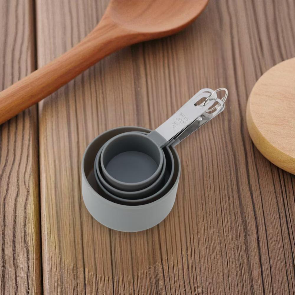 Measuring Cups 4-Piece Measuring Cup Set Dishwasher Safe Stainless Steel PP 1 Set - Image 8