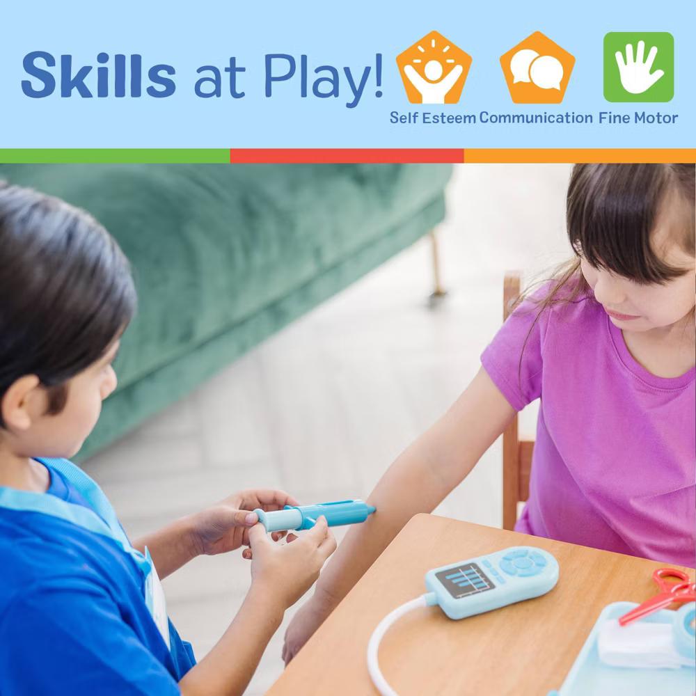 Get Well Doctor's Kit Pretend Play Set – 25 Toy Pieces for Preschool Girls, Boys - Image 4