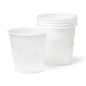 White Disposable Cups - 3oz/150ct - Solid Pattern, Cold Beverages