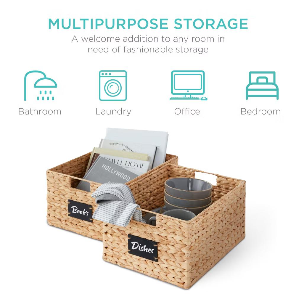 Set of Woven Water Hyacinth Baskets - Image 26