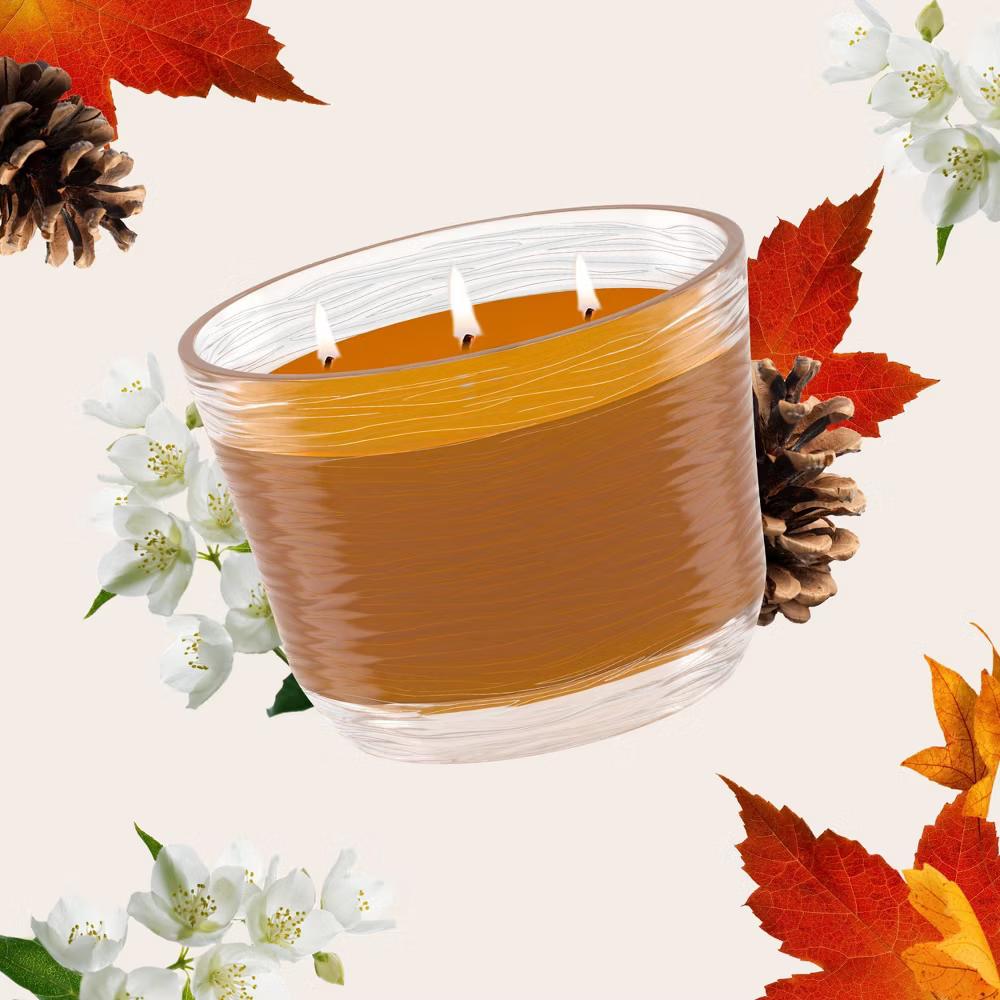 Glade 3 Wick Scented Candle in Glass Jar - Cashmere Woods - 6.8oz: Indoor Use, Jasmine, Sandalwood, Musk, 30-Hour Burn Time - Image 9