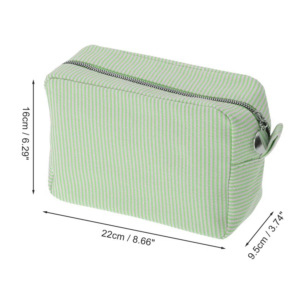 Large Striped Pattern Makeup Bag 1Pc - Image 17