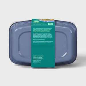 38oz 20pc Meal Prep Food Storage Containers - Rectangle - 4.75 cup single compartment - 10pk