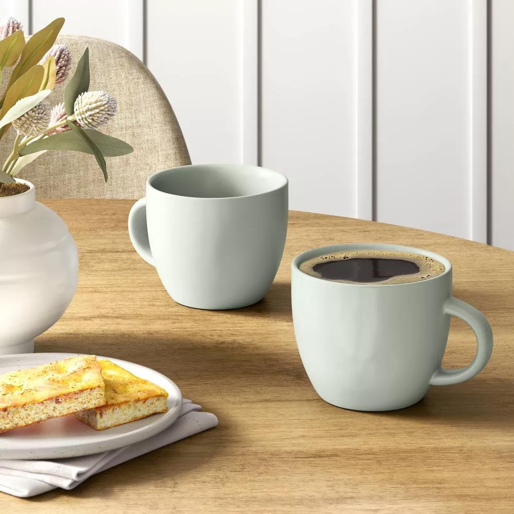 16oz Stoneware Avesta Mug Light Green - Image 3