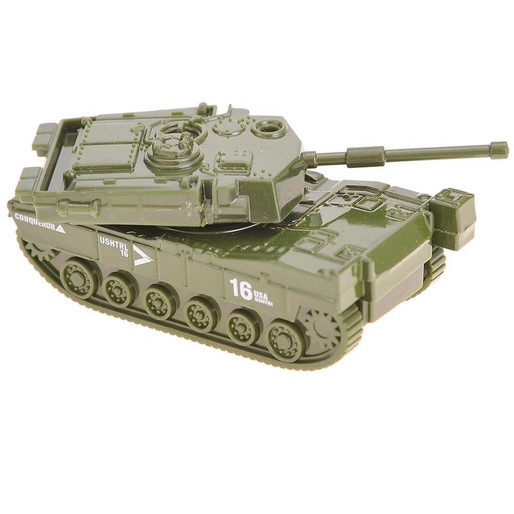 JuzToys 6pcs Military Toys Diecast Cars – Military Tank, Truck, Panzer, Anti-Aircraft Vehicle, and Attack Helicopter, Army Toys for Kids - Image 6