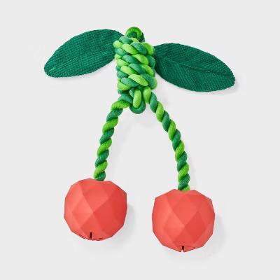Cherries Dog Toy - Rubber, Tug, Occupy, Fetch - Image 2