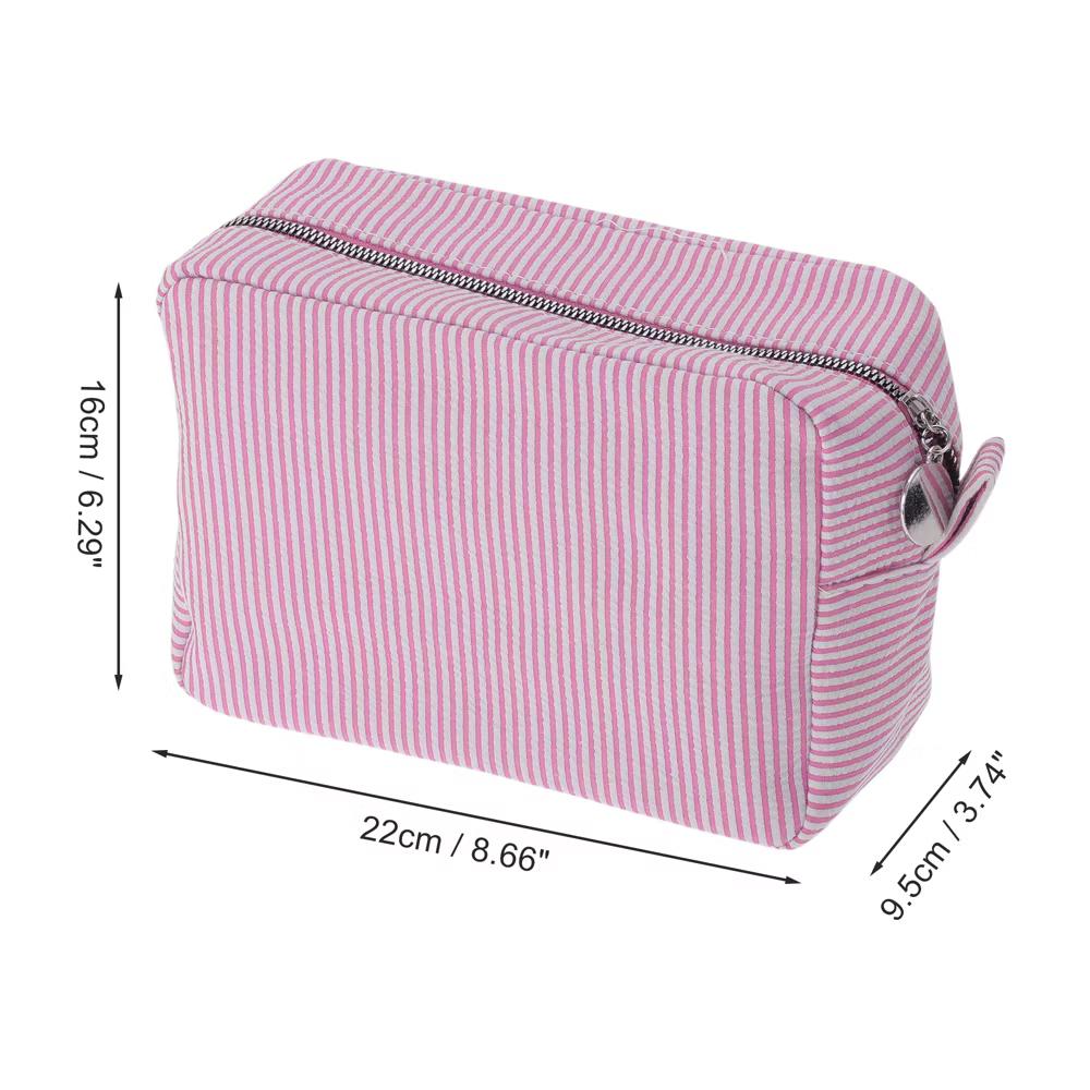 Large Striped Pattern Makeup Bag 1Pc - Image 45