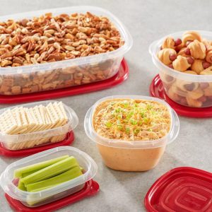 3pc TakeAlongs Rectangle 4 Cup Food Storage Containers - Red