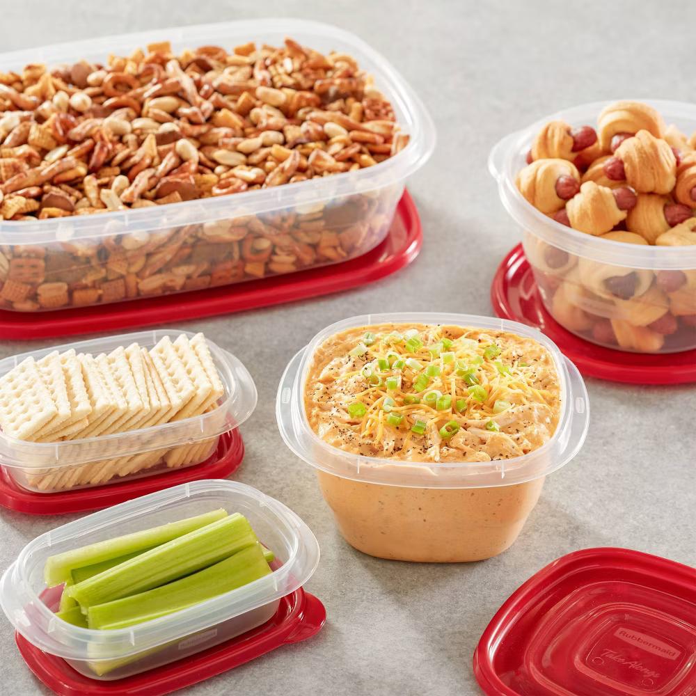 5pc TakeAlongs 1.26 Cup Food Storage Containers - Red - Image 5