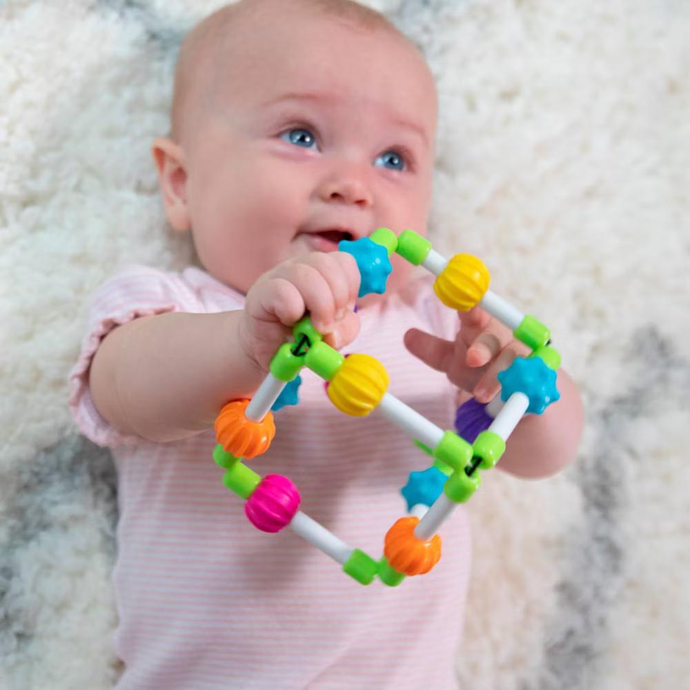 Quubi Cube Baby Learning Toy: Sensory Development, Fine Motor Skills, BPA-Free, Multiple Textures - Image 3