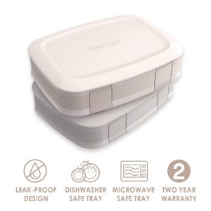 2pk Fresh Leakproof Bento Lunch Box - Dune & Moondust: BPA-Free Containers