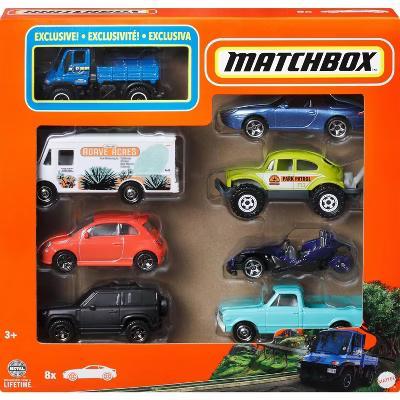 Matchbox Toy Cars or Trucks 8-Pack, Set of 8 Die-Cast 1:64 Scale Vehicles, Themed Multipack, Styles May Vary - Image 2