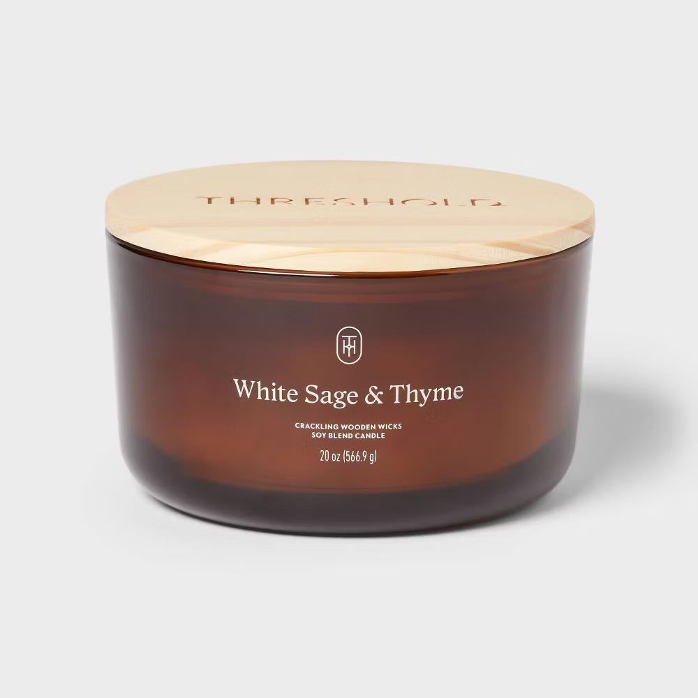 Glass Wooden Wick Jar Candle - Image 135