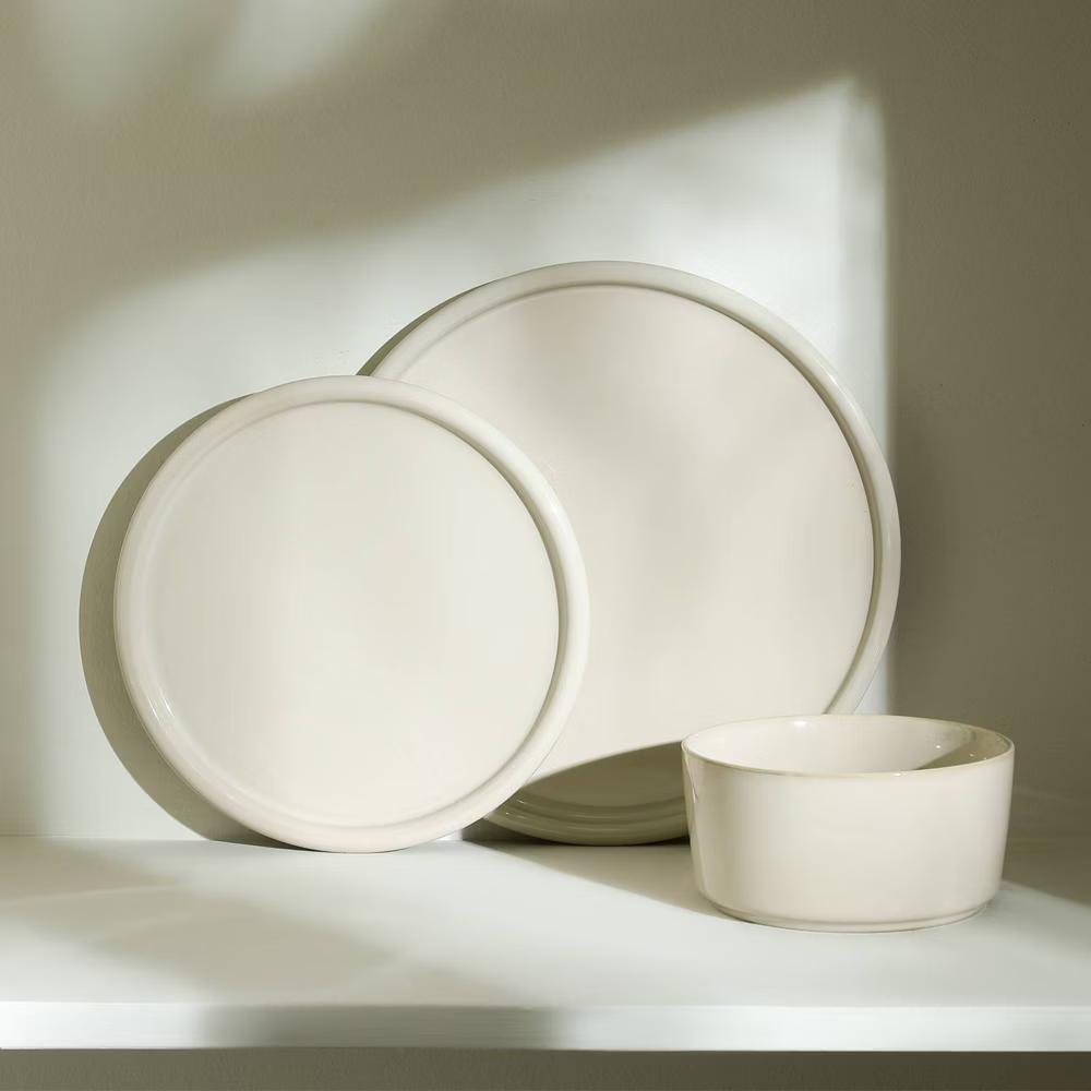24pc Eden Stoneware Dinnerware Set - Image 17