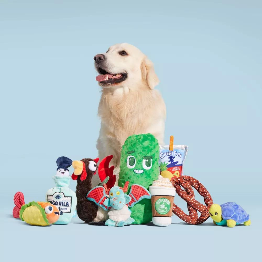 Big Dill Bill Pickle Dog Toy - Green: Squeaks, Crinkles, All Ages, Fetch & Cuddle - Image 5