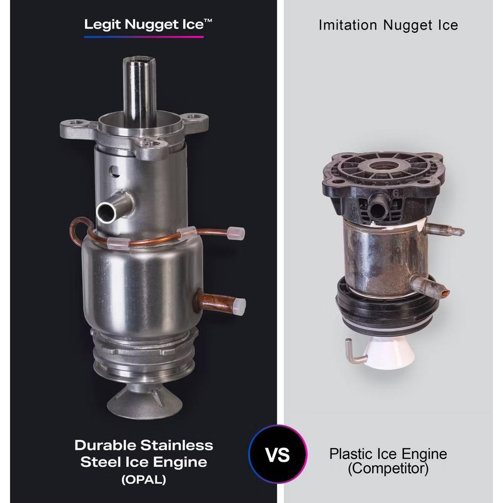 GE Profile Opal Nugget Ice Maker - with Magnolia: Stainless Steel, Countertop, 34 lbs Daily Production - Image 8