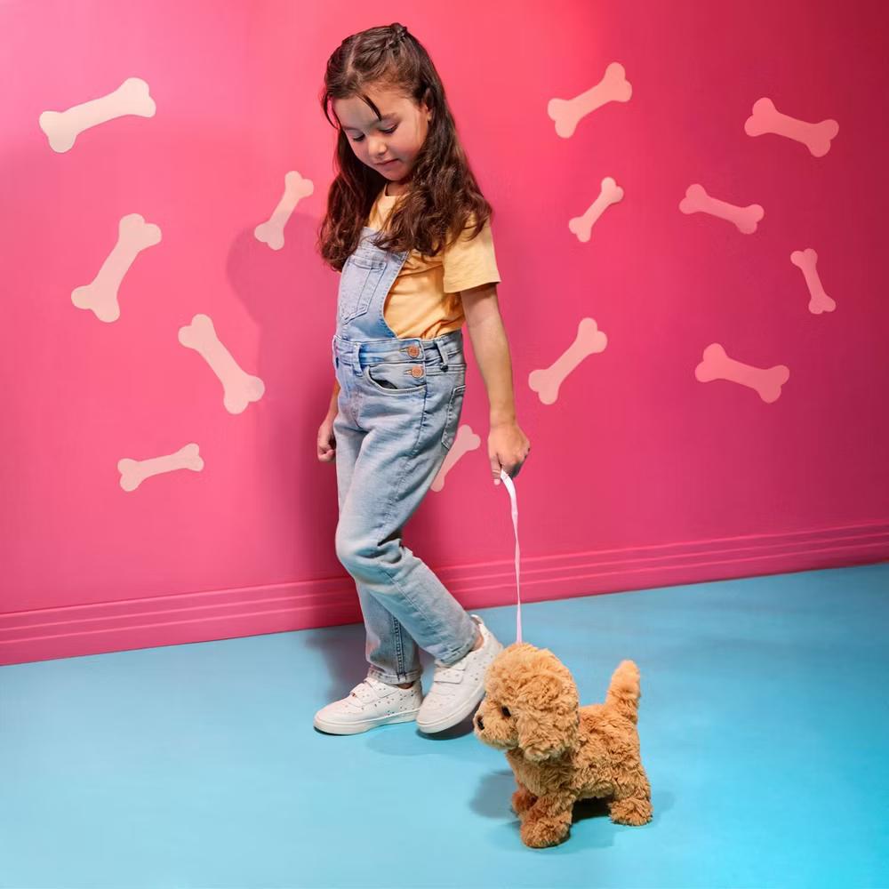 Playful Paws Goldendoodle Puppy Walking & Barking Electronic Interactive Pet Dog Plush: Plastic Polyester Toy - Image 10
