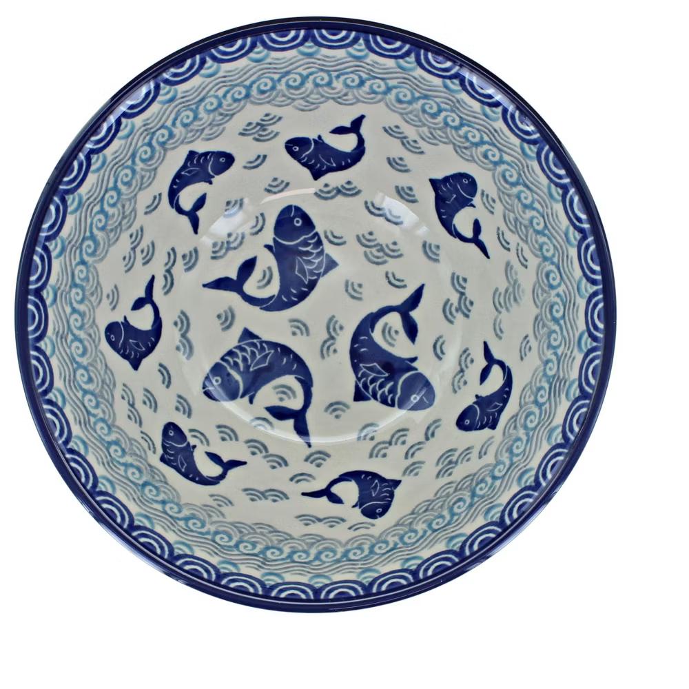 Blue Rose Polish Pottery Ceramika Artystyczna Cereal Bowl - Image 39