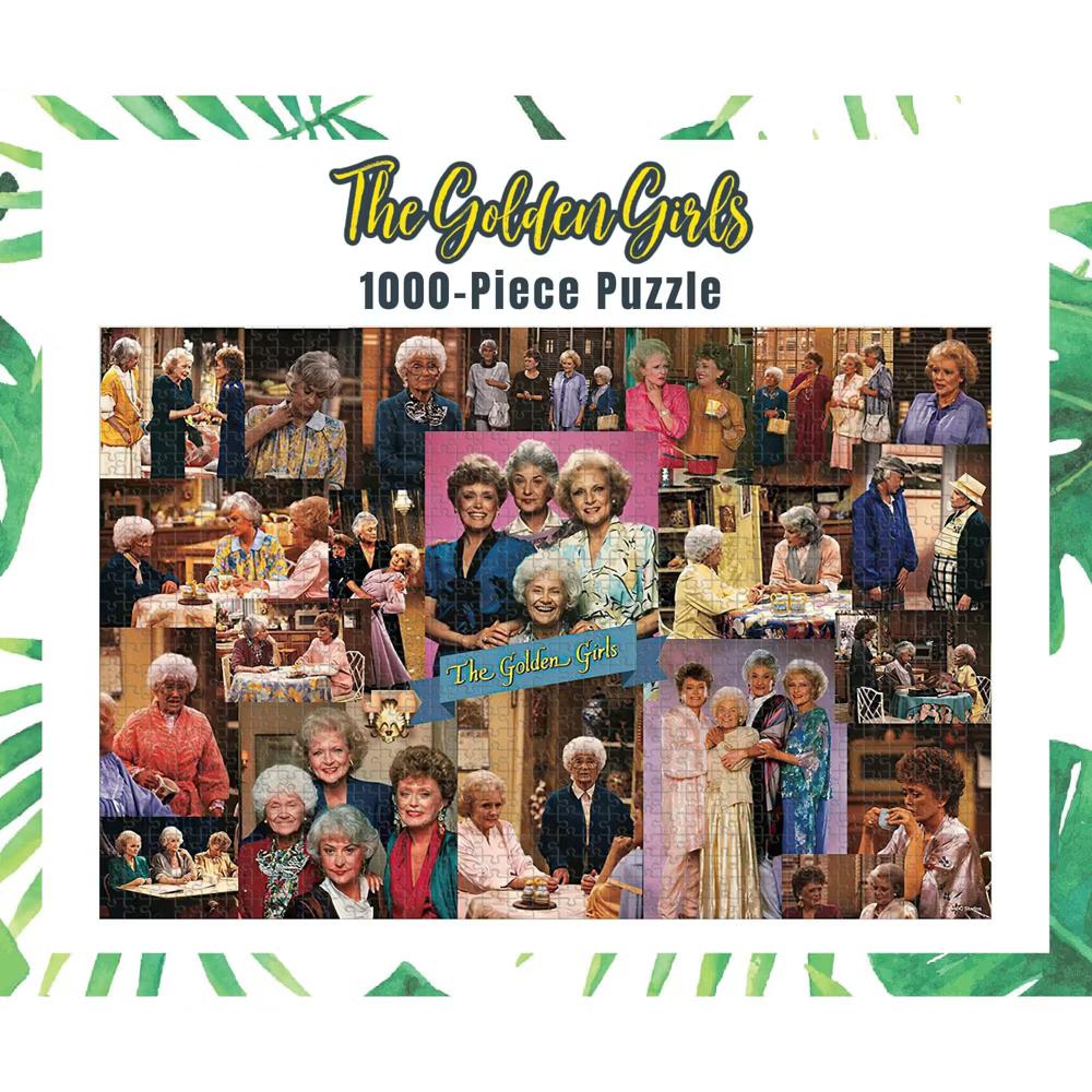 Toynk Golden Girls Collage '80s Puzzle For Adults And Kids | 1000 Piece Jigsaw Puzzle - Image 2