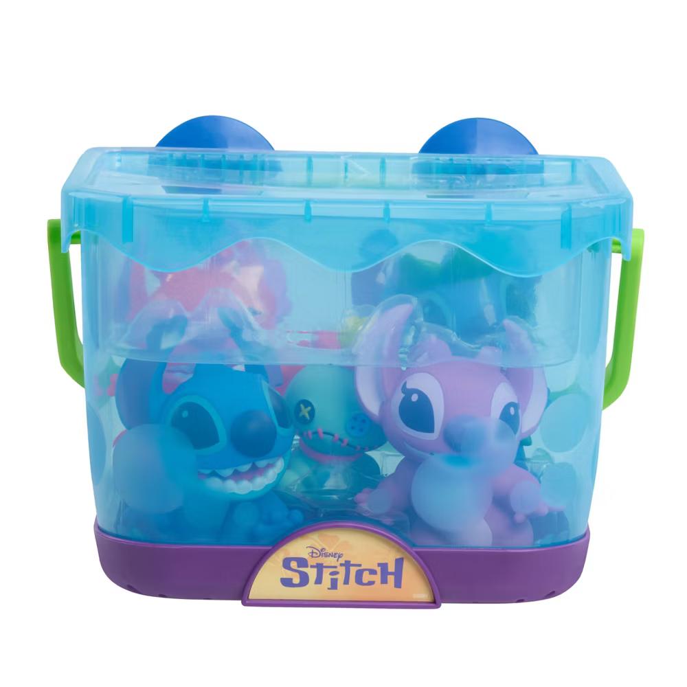 Stitch Bath Caddy Set, 5-Piece Bath Toys with Storage Bucket - Image 4