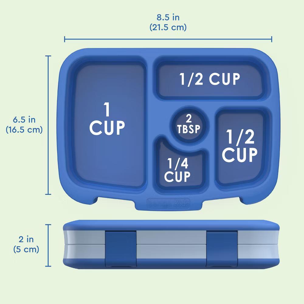 Kids' Brights Leakproof, 5 Compartment Bento-Style Kids' Lunch Box - Image 4