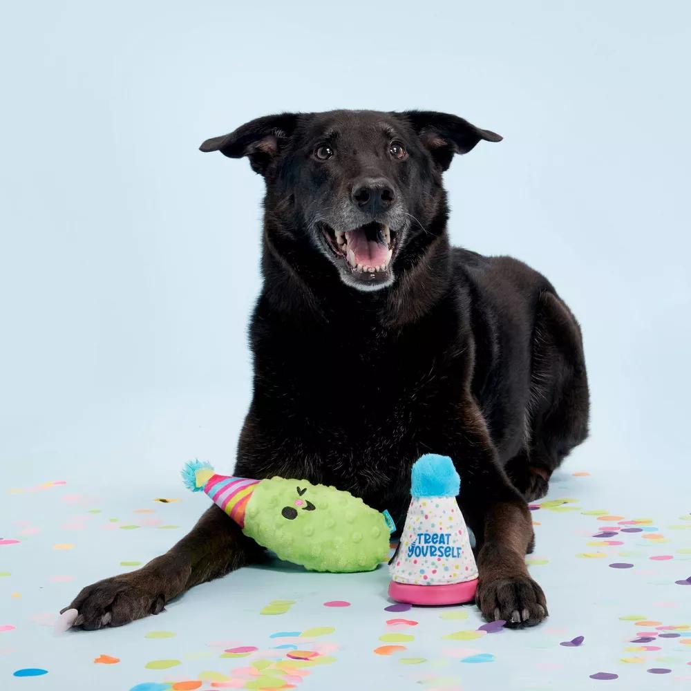 Party Pickle Phil Dog Toy: Squeaks, For All Sizes, Food Shaped, Cuddle - Image 5