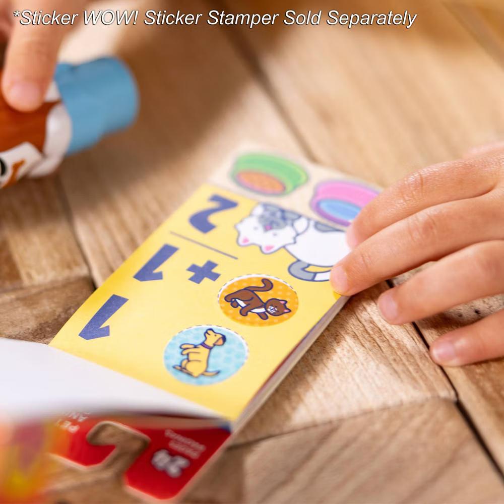 Sticker WOW!™ Mini Activity Pad and Refill Stickers 4-Pack (Dinosaur, Pets, Favorite Things, Surprise Pack 1): Animals Theme, 1200 Count - Image 3