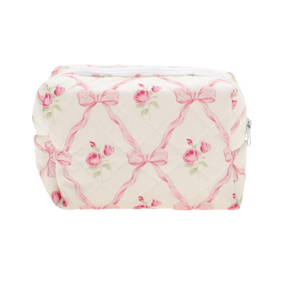 Rectangle Bow Makeup Bag 1 Pc