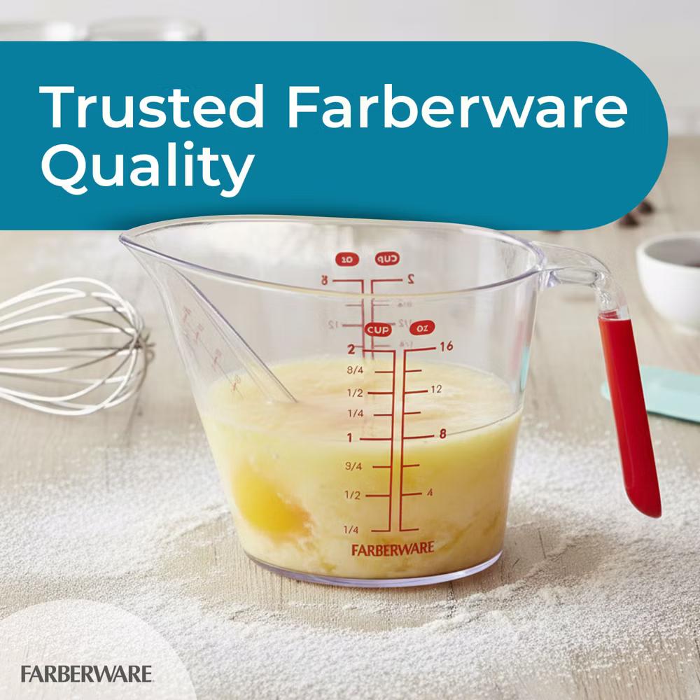 Farberware Pro Angled Measuring Cup - Clear Standard & Metric Markings - Ideal for Baking, Cooking, Liquid Measuring (Red) - Image 17