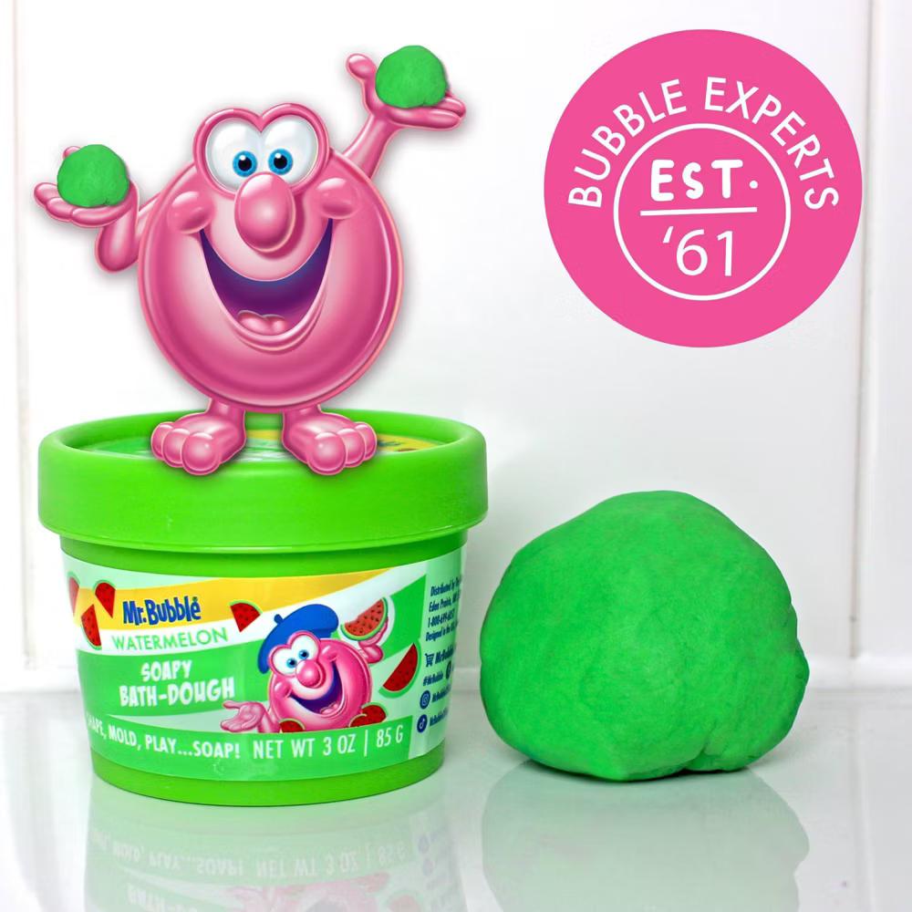 Mr. Bubble Watermelon Soapy Bath Dough for Kids' - 3oz: Sensory Development, Bath Toy - Image 3