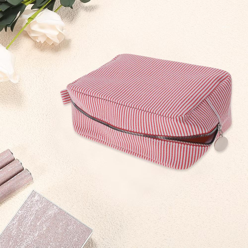 Large Striped Pattern Makeup Bag 1Pc - Image 41
