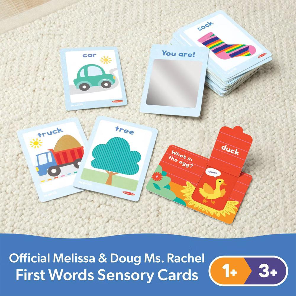 Ms. Rache First Words Textured Sensory Flashcards Preschool Learning Toy for Boys, Girls - Image 5