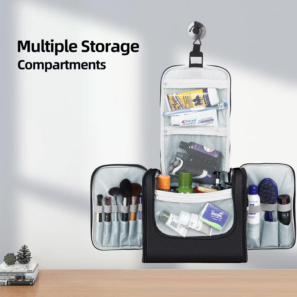 Large Capacity Toiletry Bag for Women and Men, Hanging Toiletry Organizer Cosmetics Makeup Bag - Image 6