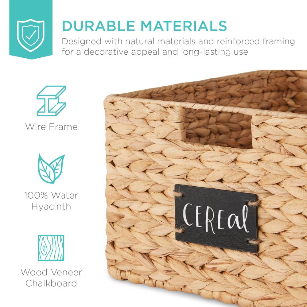 Set of Woven Water Hyacinth Baskets - Image 28