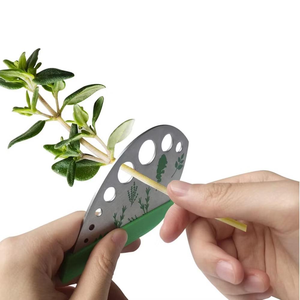 Home Collection 9-Hole Stainless Steel Herb Stripper - Image 4