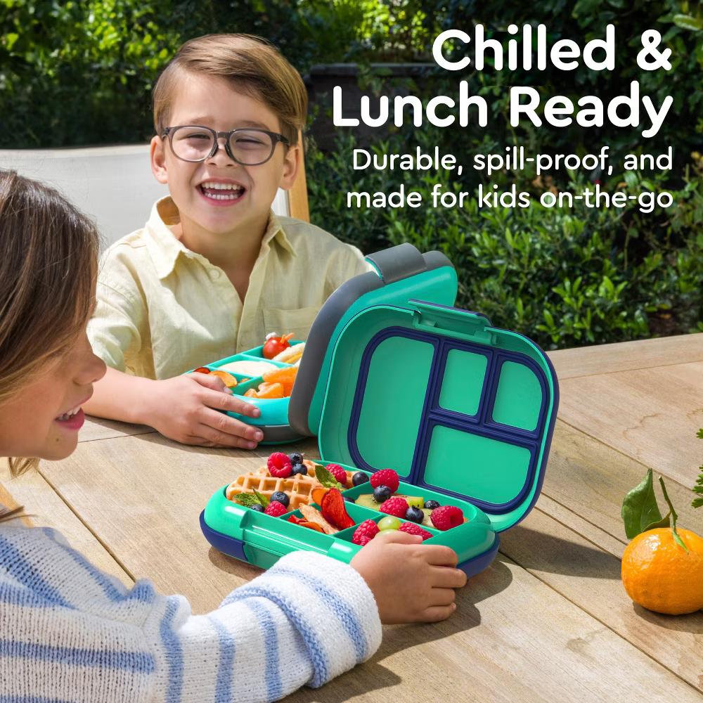 Kids' Chill Lunch Box, Bento-Style Solution, 4 Compartments & Removable Ice Pack - Image 34