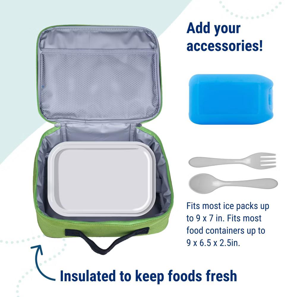 Wildkin Kids Insulated Lunch Box in Solid Colors – Durable and Reusable for School & Travel - Image 51