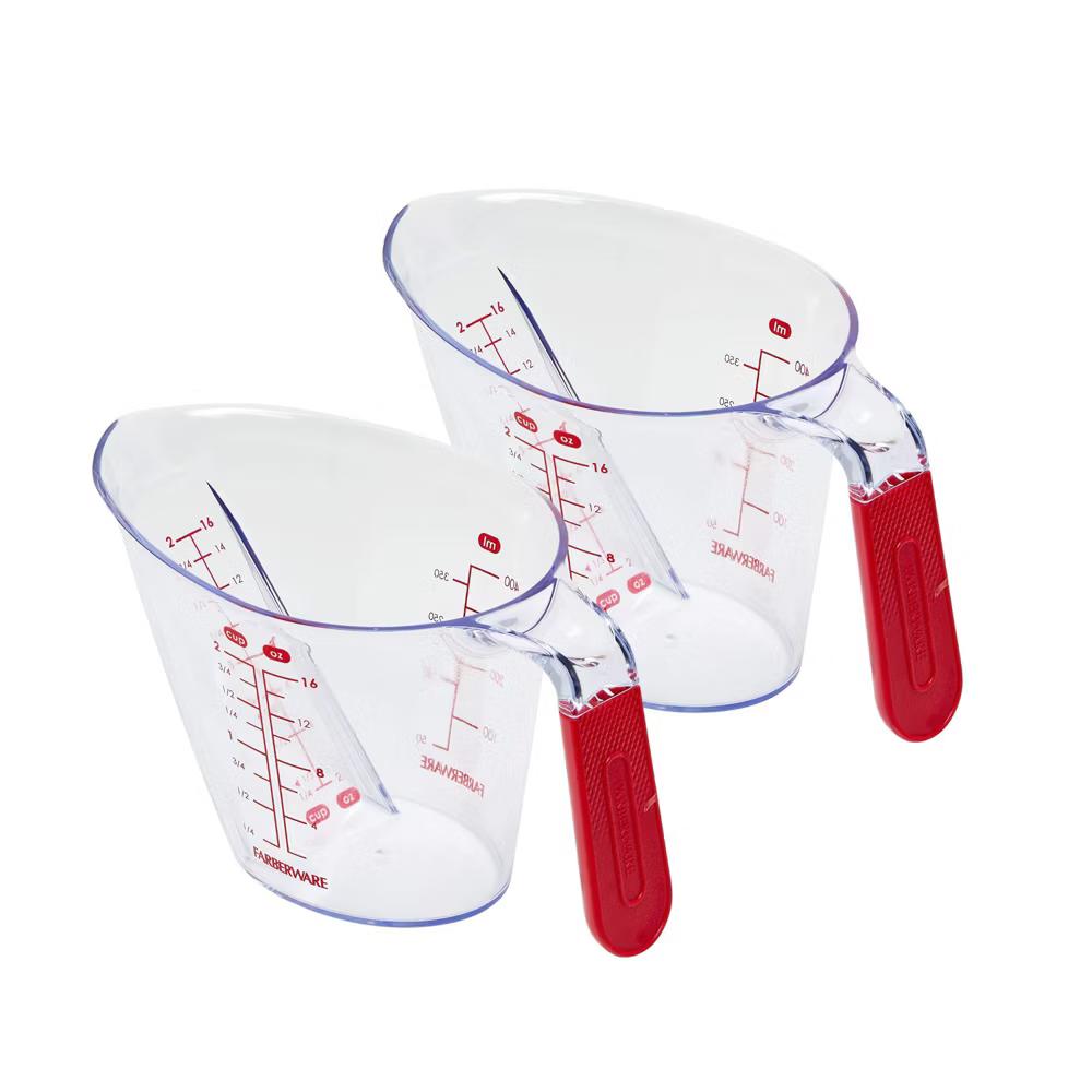 Farberware Pro Angled Measuring Cup - Clear Standard & Metric Markings - Ideal for Baking, Cooking, Liquid Measuring (Red) - Image 18