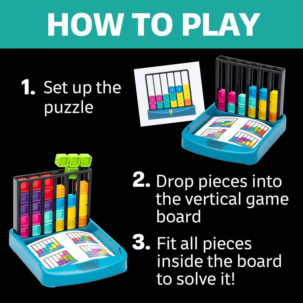 Kanoodle Gravity Game: Problem-Solving Board Game, Shapes & Colors Learning, Solo or Group Play - Image 4
