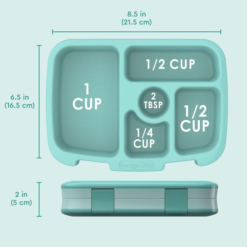 Kids' Brights Leakproof, 5 Compartment Bento-Style Kids' Lunch Box - Image 67