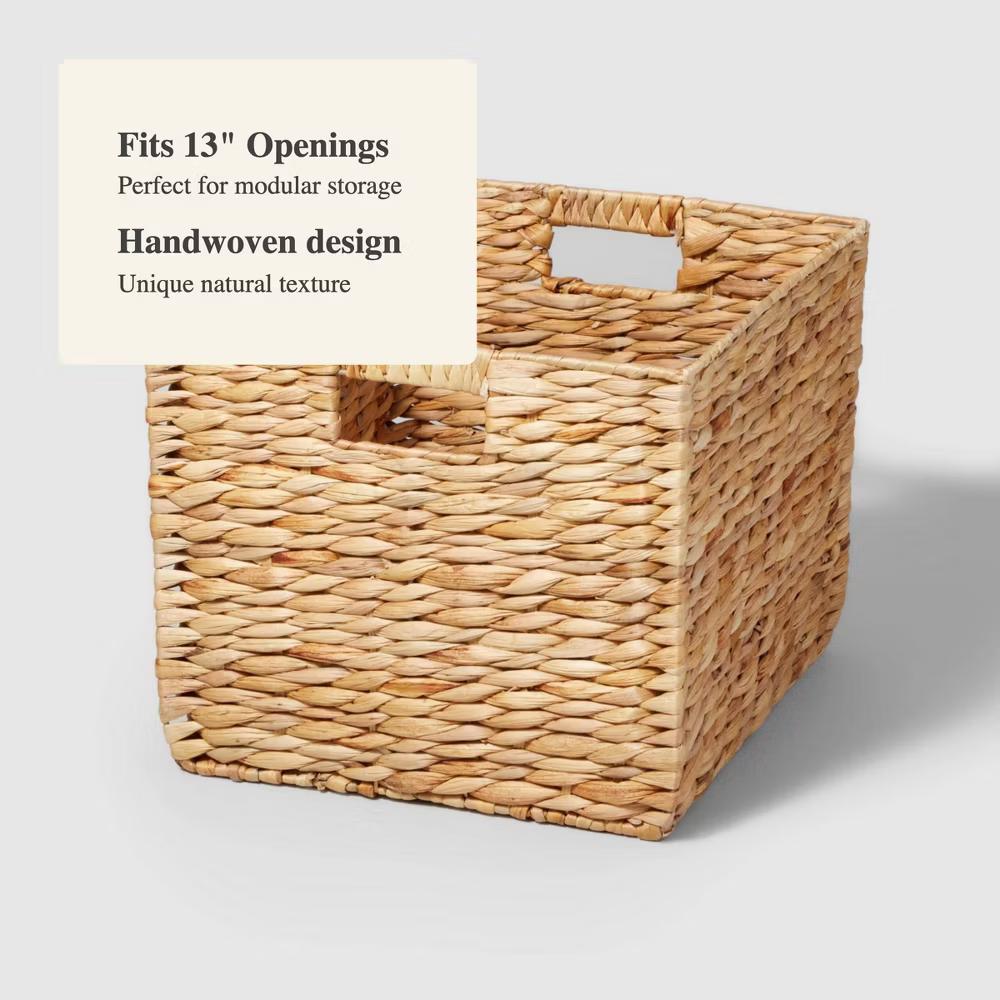 Woven Water Hyacinth Milk Crate - Image 9
